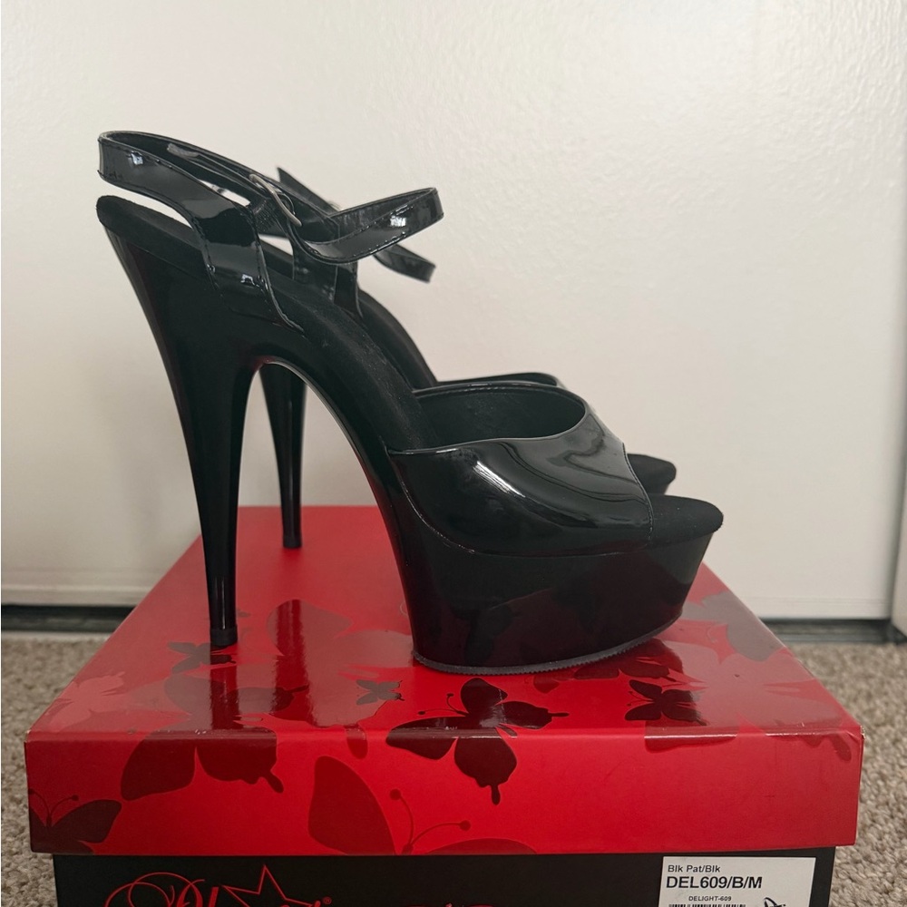 Pleaser Black Platform Heels - image 2